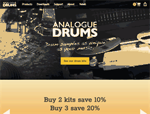 Tablet Screenshot of analoguedrums.com